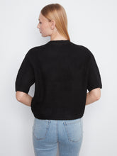 Elbow Sleeve Sweater with Button Detail