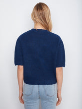 Elbow Sleeve Sweater with Button Detail