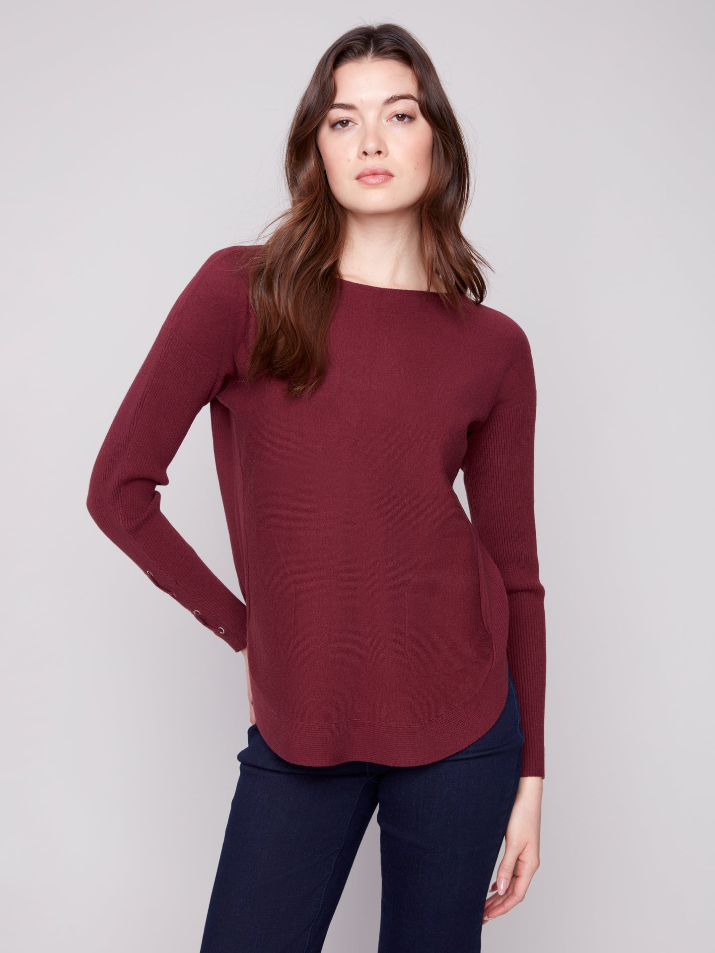 Lace Up Sweater