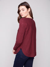 Lace Up Sweater
