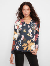 Plushy Print Knit Top