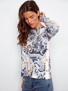 Side Button Sweater