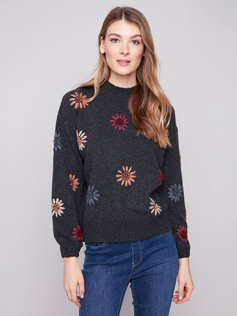 Foral Embroidered Sweater