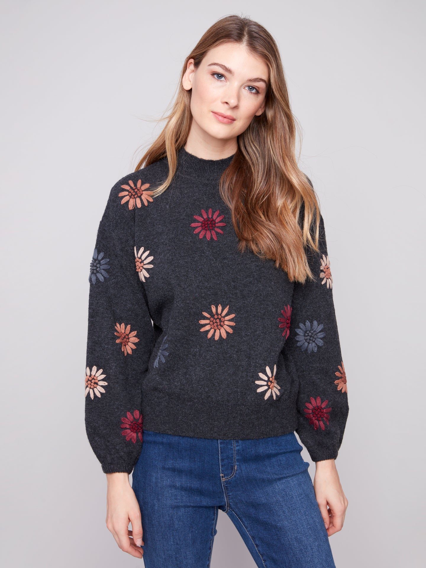 Foral Embroidered Sweater
