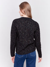 Speckled Yarn Cable Sweater