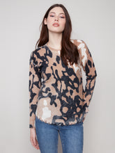 Reversible Sweater with Frayed Edges
