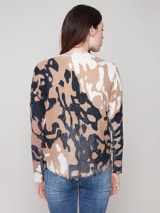 Reversible Sweater with Frayed Edges