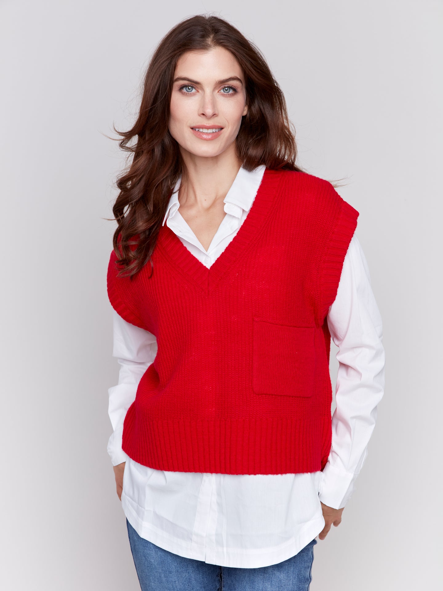 Cashmere Touch Sweater Vest