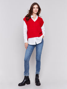 Cashmere Touch Sweater Vest