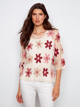 Floral Fishnet Crochet Top