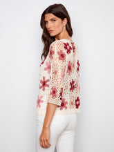 Floral Fishnet Crochet Top
