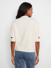 Heart Embroidered Sweater Top