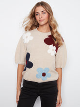 Floral Jacquard Sweater Top