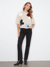 Floral Jacquard Sweater Top