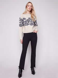 Floral Jacquard Sweater