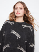 Wildcat Print Crew Neck Sweater