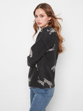Wildcat Print Crew Neck Sweater
