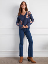 Reversible Floral Sweater