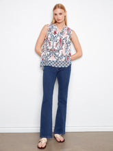 Border Print Top