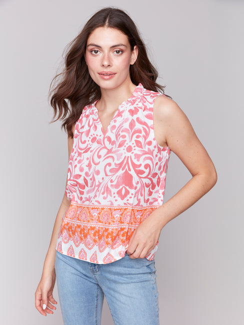 Ruffle Neck Top