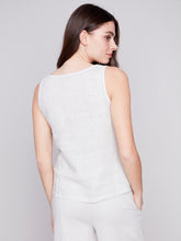Linen Top with Slit