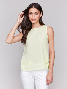 Sleeveless Linen Top