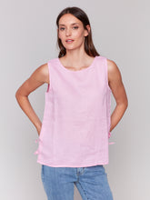 Sleeveless Linen Top