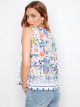 Border Print Blouse