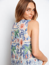 Border Print Blouse