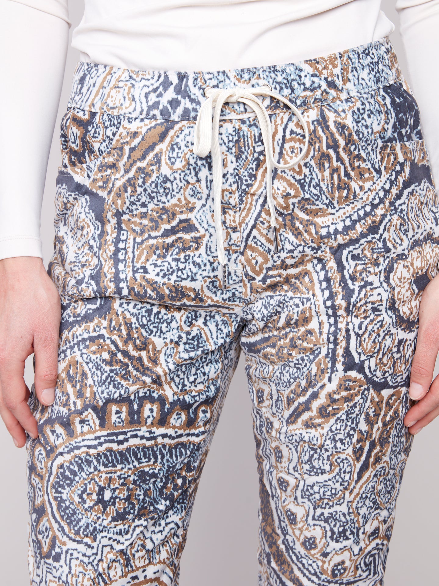 Crinkle Faux Suede Jogger