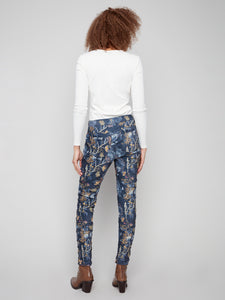 Crinkle Faux Suede Jogger