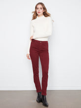 Cuffed Hem Twill Pant