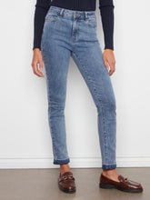 Cuffed Hem Twill Pant