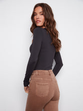 Cuffed Hem Twill Pant