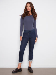Knit Denim Joggers