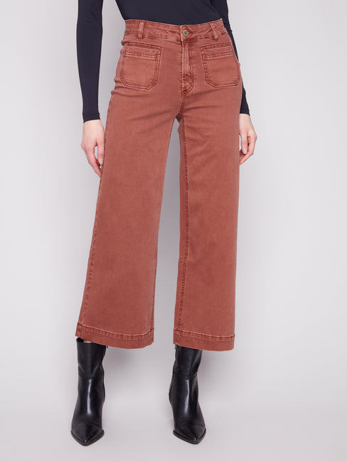 Cropped Twill Pant