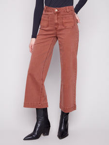 Cropped Twill Pant