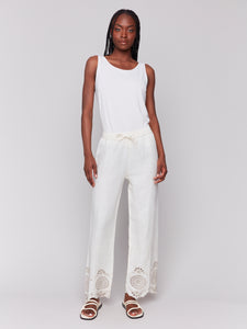 Eyelet Trimmed Pant