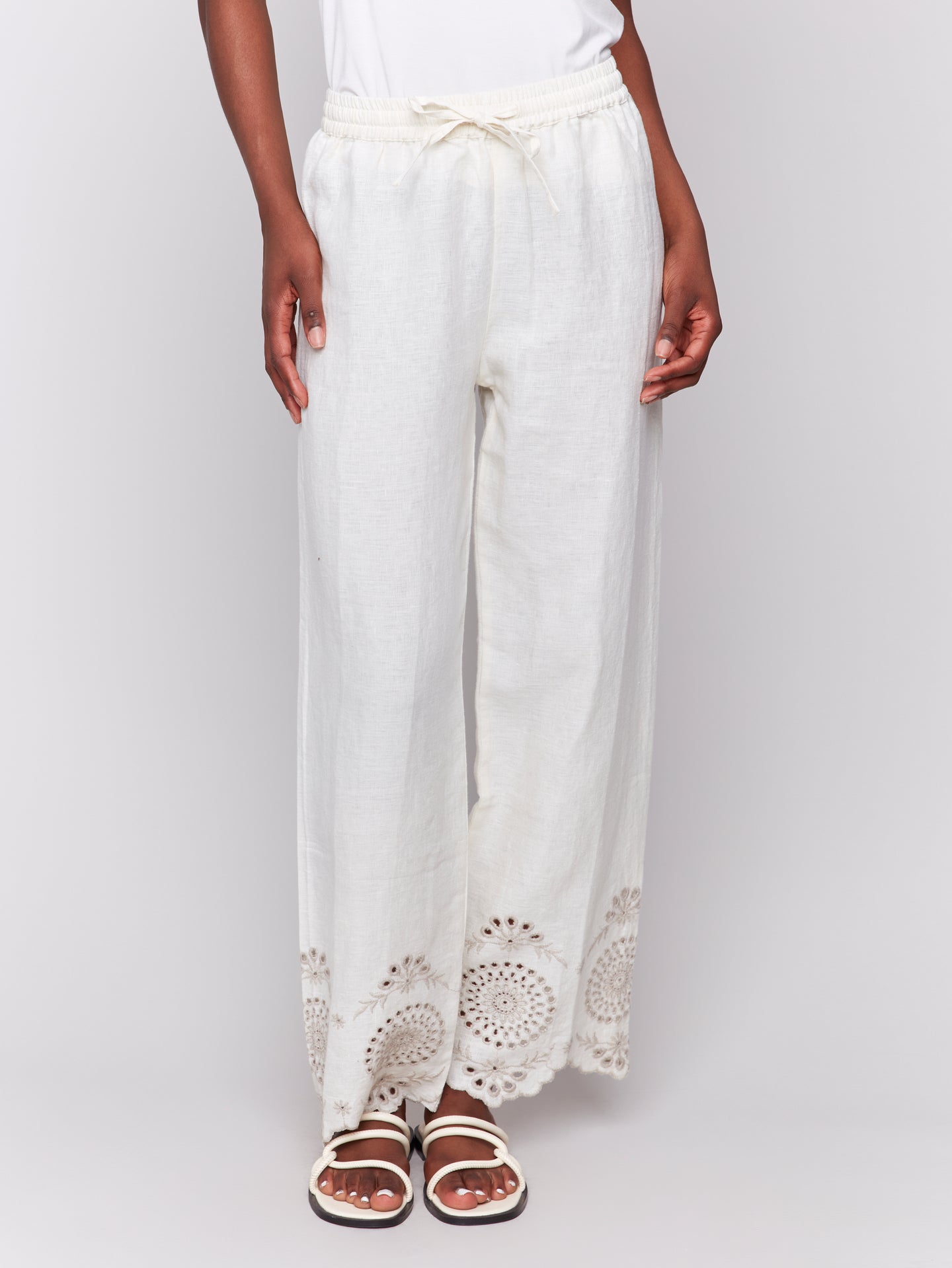 Eyelet Trimmed Pant