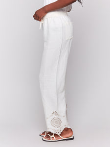 Eyelet Trimmed Pant