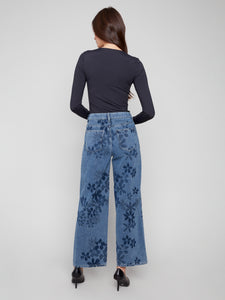 Jacquard Flower Jeans