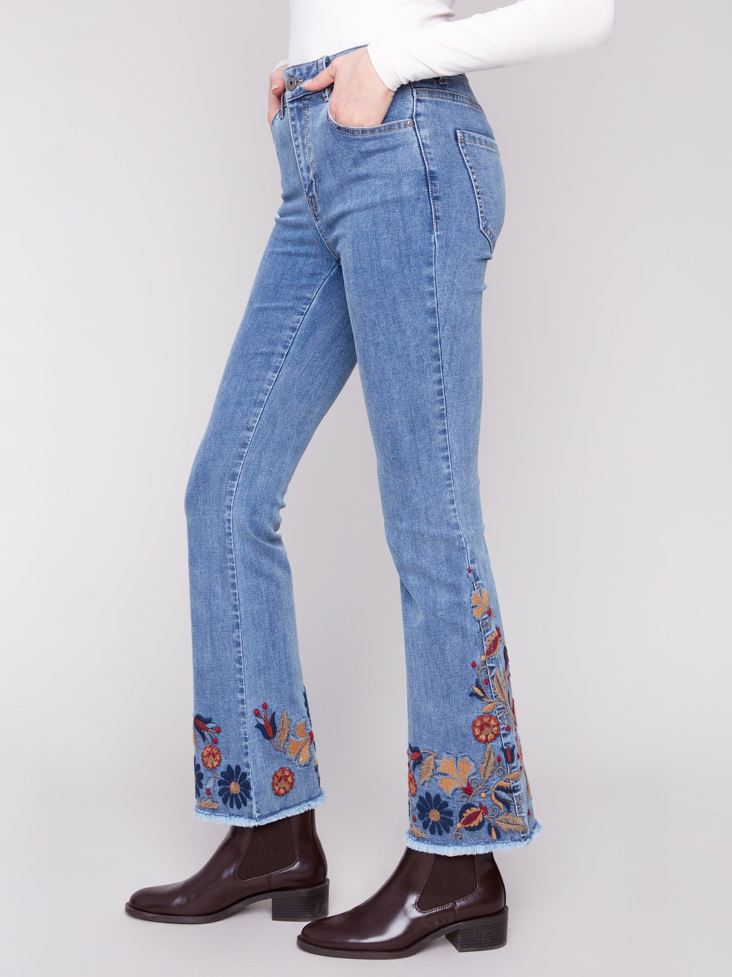 Embroidered Jean
