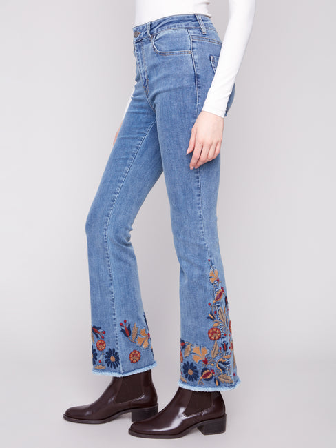 Embroidered Jean