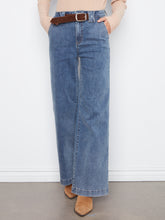 Wide Leg Jean with Attached Belt