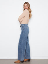 Wide Leg Jean with Attached Belt