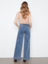 Wide Leg Jean with Attached Belt