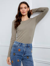 Tapered Leg Jean with Floral Embroidery