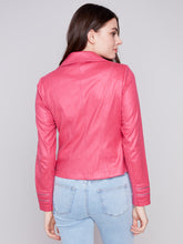 VIntage Faux Leather Motto Jacket