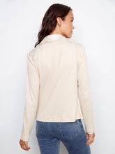 Foiled Vintage Faux Leather Jacket