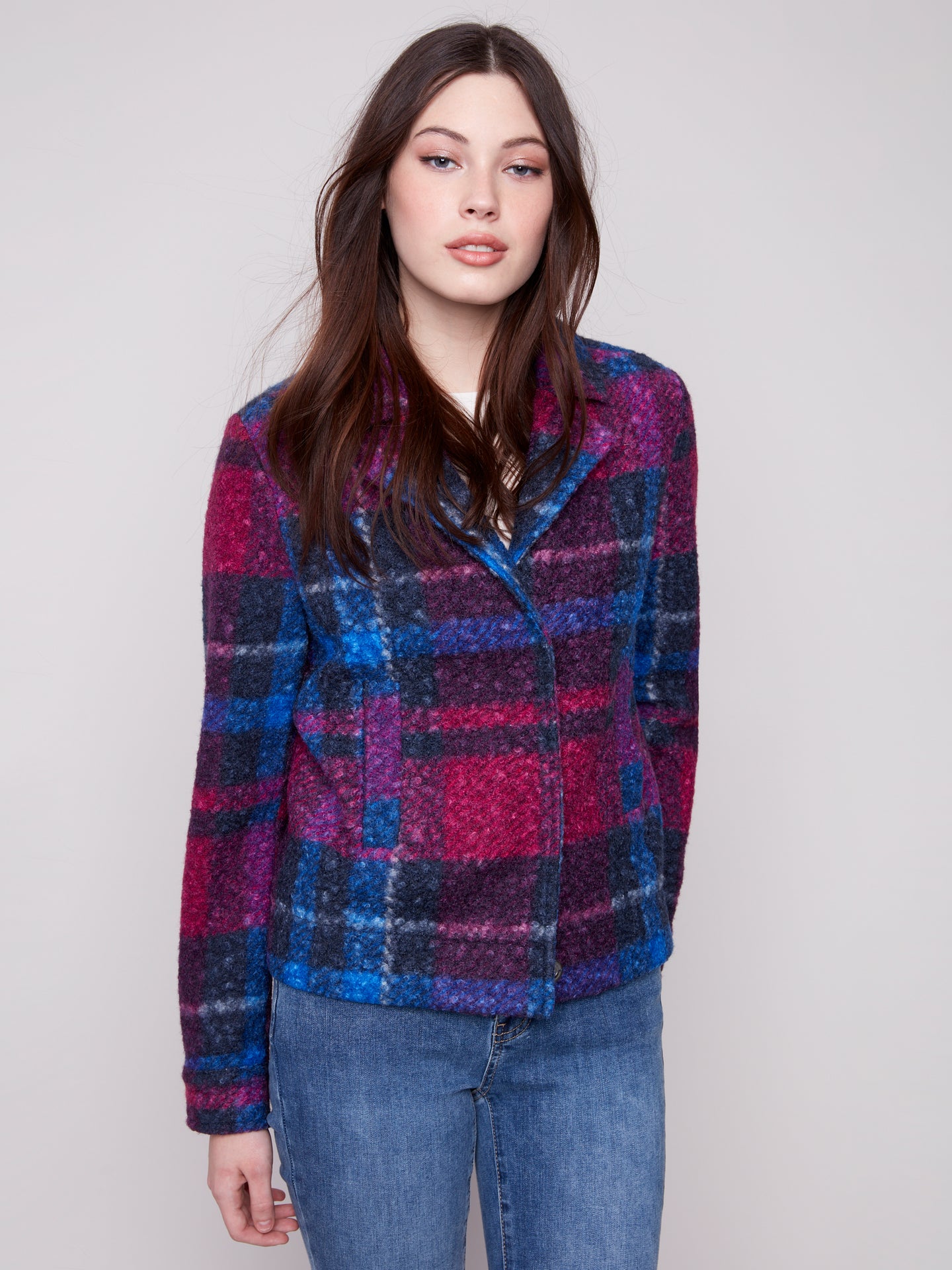 Plaid Pea Coat